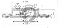 Тормозной диск QH Benelux BDC4737