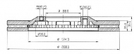 Тормозной диск QH Benelux BDC4741