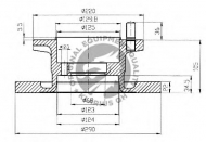 Тормозной диск QH Benelux BDC4759
