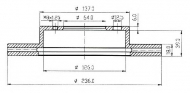 Тормозной диск QH Benelux BDC4805