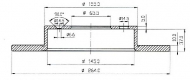 Тормозной диск QH Benelux BDC4816