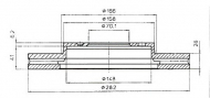 Тормозной диск QH Benelux BDC4844
