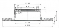 Тормозной диск QH Benelux BDC5242