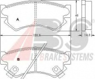 Комплект тормозных колодок A.B.S. 36732