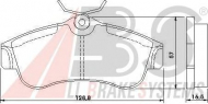 Комплект тормозных колодок A.B.S. 36740