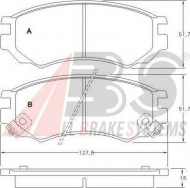 Комплект тормозных колодок A.B.S. 36743