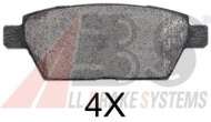 Комплект тормозных колодок A.B.S. 37528 OE