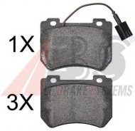 Комплект тормозных колодок A.B.S. 37723 OE