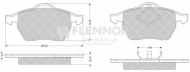 Комплект тормозных колодок FLENNOR FB210184