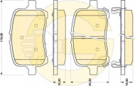 Комплект тормозных колодок GIRLING 6117559