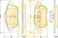 Комплект тормозных колодок GIRLING 6117902