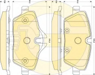 Комплект тормозных колодок GIRLING 6118701
