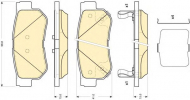 Комплект тормозных колодок GIRLING 6134329
