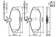 Комплект тормозных колодок BOSCH 0 986 424 223