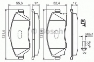 Комплект тормозных колодок BOSCH 0 986 424 527