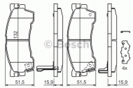 Комплект тормозных колодок BOSCH 0 986 424 694