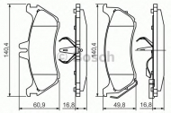 Комплект тормозных колодок BOSCH 0 986 424 708