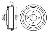 Тормозный барабан BOSCH 0 986 477 014