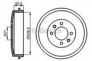 Тормозный барабан BOSCH 0 986 477 060