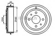 Тормозный барабан BOSCH 0 986 477 083