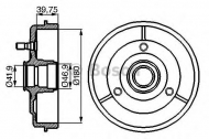 Тормозный барабан BOSCH 0 986 477 097