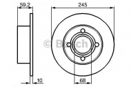 Тормозной диск BOSCH 0 986 478 019