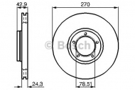 Тормозной диск BOSCH 0 986 478 166