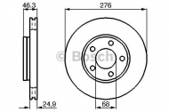 Тормозной диск BOSCH 0 986 478 229