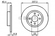 Тормозной диск BOSCH 0 986 478 343