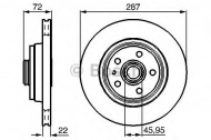 Тормозной диск BOSCH 0 986 478 509