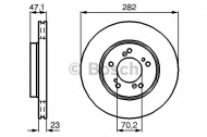 Тормозной диск BOSCH 0 986 478 667