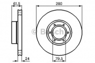Тормозной диск BOSCH 0 986 478 745