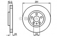 Тормозной диск BOSCH 0 986 478 812