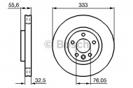 Тормозной диск BOSCH 0 986 479 096