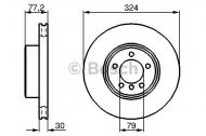 Тормозной диск BOSCH 0 986 479 115