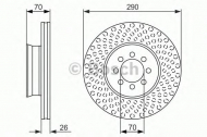 Тормозной диск BOSCH 0 986 479 602