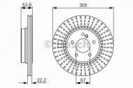 Тормозной диск BOSCH 0 986 479 653