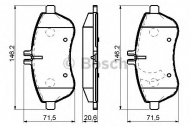 Комплект тормозных колодок BOSCH 0 986 494 161