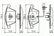 Комплект тормозных колодок BOSCH 0 986 494 271