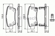 Комплект тормозных колодок BOSCH 0 986 494 329