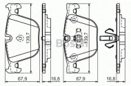 Комплект тормозных колодок BOSCH 0 986 494 339