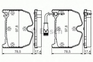 Комплект тормозных колодок BOSCH 0 986 494 364