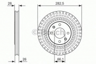 Тормозной диск BOSCH 0 986 479 908