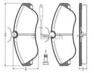 Комплект тормозных колодок BOSCH 0 986 TB2 029