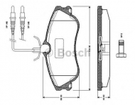 Комплект тормозных колодок BOSCH 0 986 TB2 042