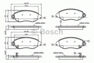Комплект тормозных колодок BOSCH 0 986 TB2 049