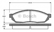 Комплект тормозных колодок BOSCH 0 986 TB2 065