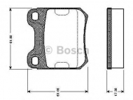 Комплект тормозных колодок BOSCH 0 986 TB2 126