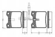 Комплект тормозных колодок BOSCH 0 986 TB2 177