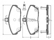 Комплект тормозных колодок BOSCH 0 986 TB2 190